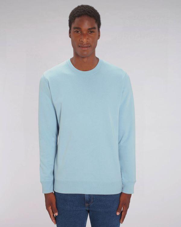 Basic Unisex-Sweatshirt | Weicher Und Flauschiger Angerauter Molton | Stanley Stella Sky blue