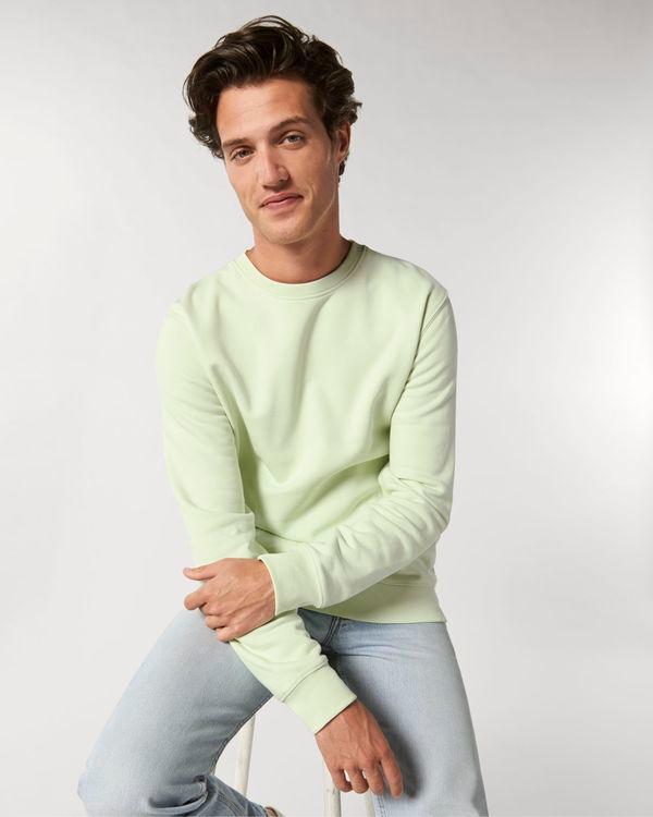 Basic Unisex-Sweatshirt | Weicher Und Flauschiger Angerauter Molton | Stanley Stella Stem Green