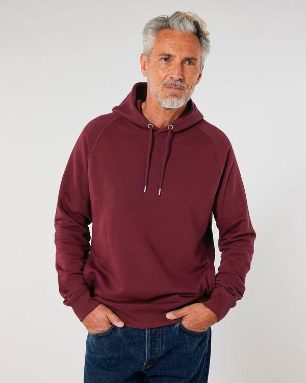 Sweat-Shirt Unisexe | Poches Latérales | Coton Bio  Burgundy