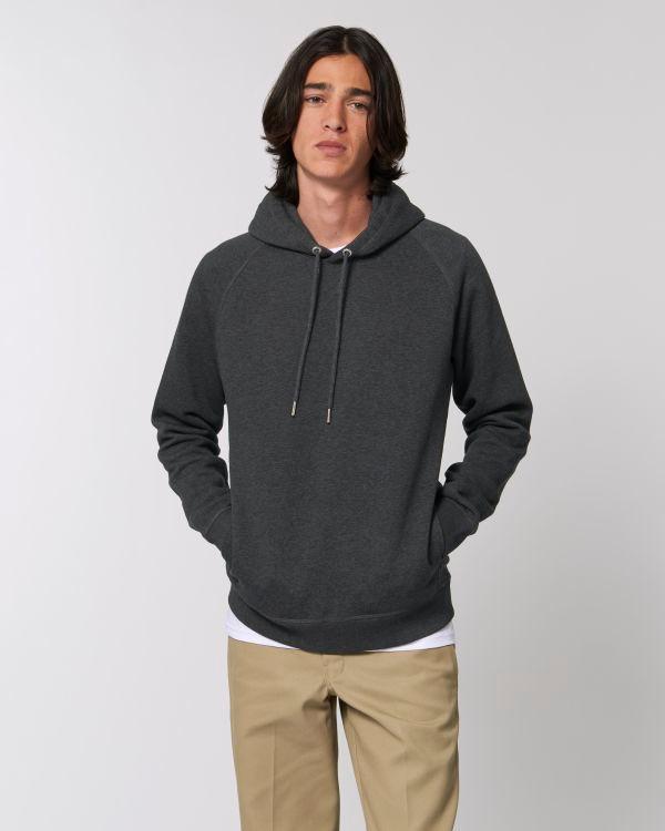 Sweat-Shirt Unisexe | Poches Latérales | Coton Bio  Dark Heather Grey