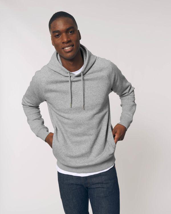 Sweat-Shirt Unisexe | Poches Latérales | Coton Bio  Heather Grey