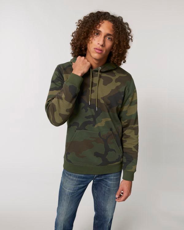 Sweat À Capuche Camoufalge | Unisexe - Coton Bio | Stanley Stella Camouflage