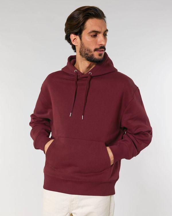 Sweat À Capuche Unisexe Décontracté Slammer | Personnalisable En Broderie Et Impression Burgundy