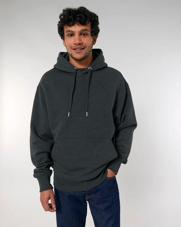 Sweat À Capuche Unisexe Décontracté Slammer | Personnalisable En Broderie Et Impression Dark Heather Grey