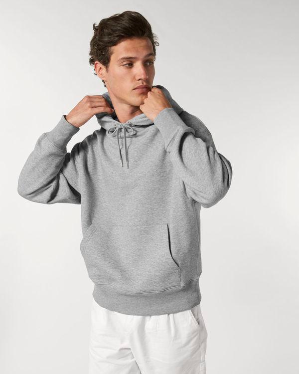 Sweat À Capuche Unisexe Décontracté Slammer | Personnalisable En Broderie Et Impression Heather Grey