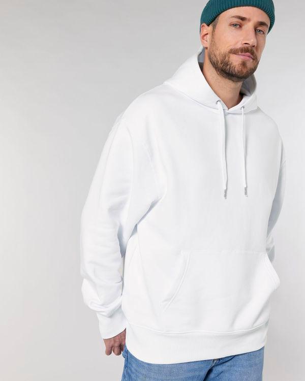 Sweat À Capuche Unisexe Décontracté Slammer | Personnalisable En Broderie Et Impression White