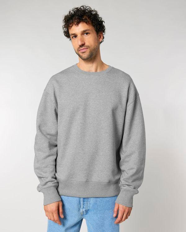 Sweat Shirt Col Rond Décontracté Unisexe Stanley Radder Heather Grey