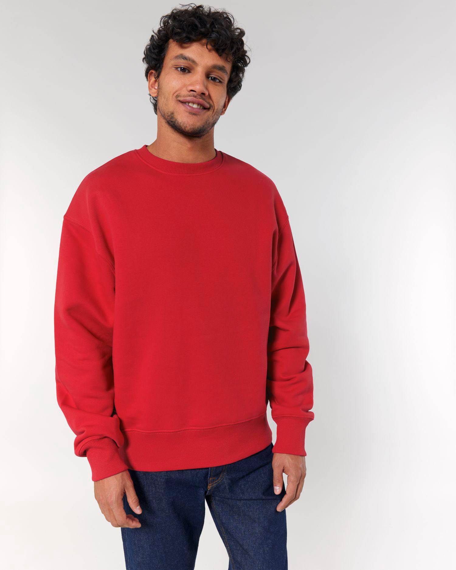 Sweat Shirt Col Rond Décontracté Unisexe Stanley Radder Red