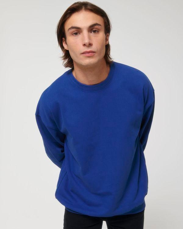 Sweat Shirt Col Rond Décontracté Unisexe Stanley Radder Worker Blue