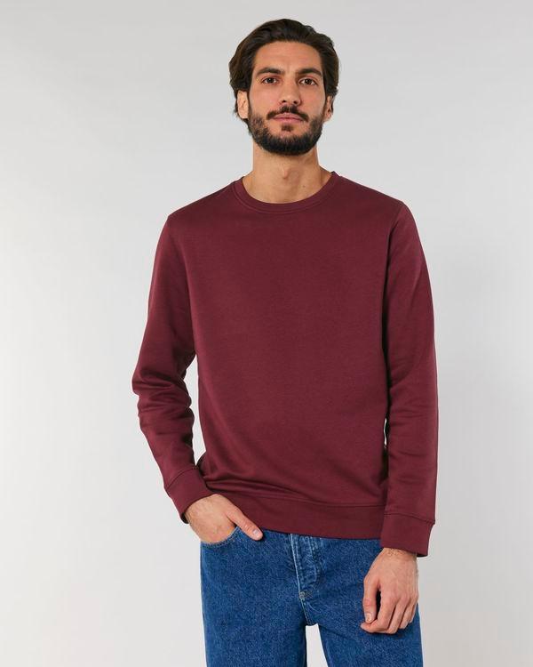 Sweatshirt À Col Rond Unisexe Stanley Roller | Personnalisable En Impression Broderie Et Flex | Tunetoo Burgundy