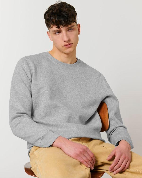 Sweatshirt À Col Rond Unisexe Stanley Roller | Personnalisable En Impression Broderie Et Flex | Tunetoo Heather Grey