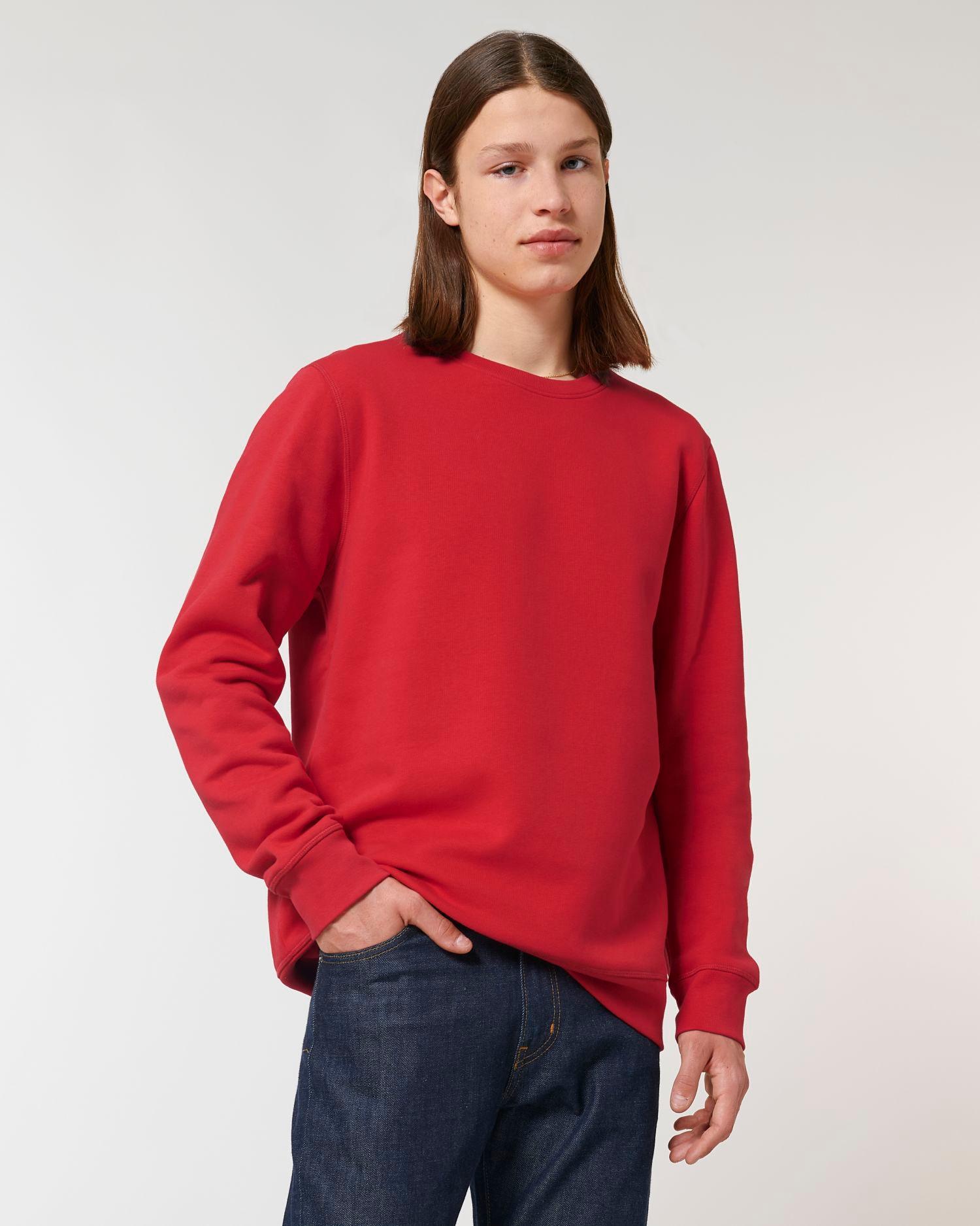 Sweatshirt À Col Rond Unisexe Stanley Roller | Personnalisable En Impression Broderie Et Flex | Tunetoo Red