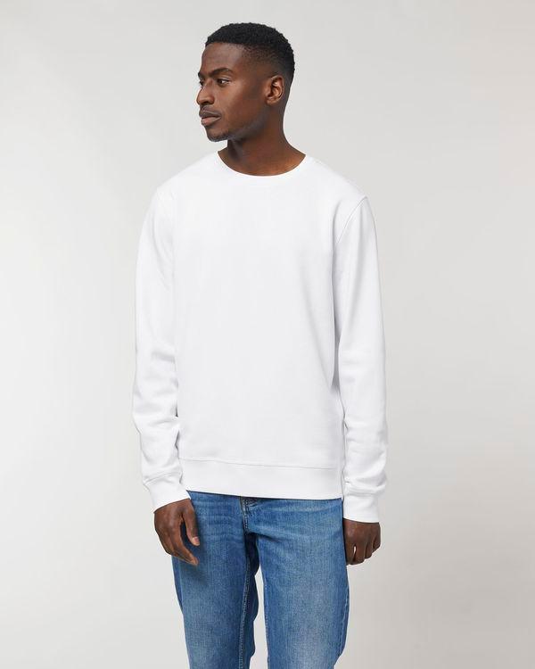 Sweatshirt À Col Rond Unisexe Stanley Roller | Personnalisable En Impression Broderie Et Flex | Tunetoo White