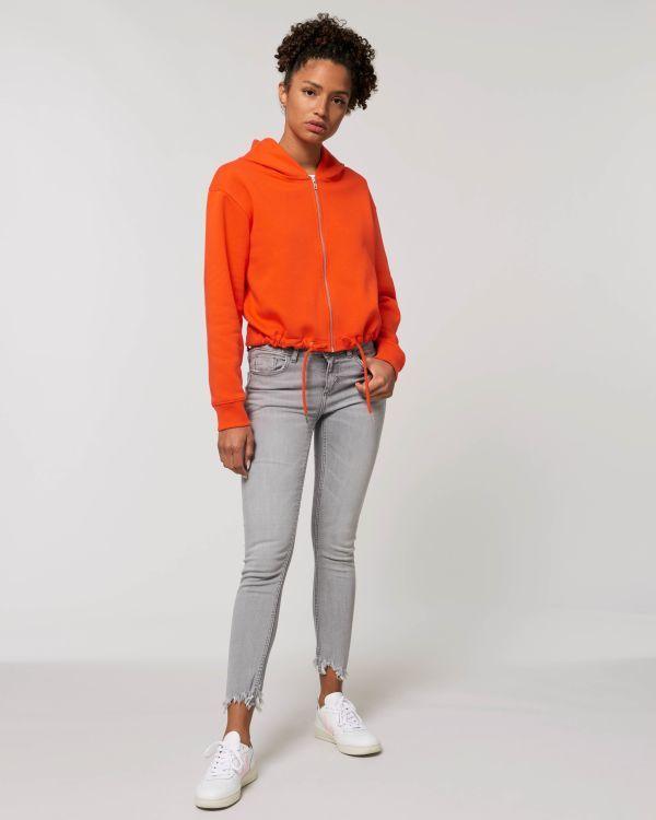 Sudadera Corta Cremallera Mujer Stella Boxer