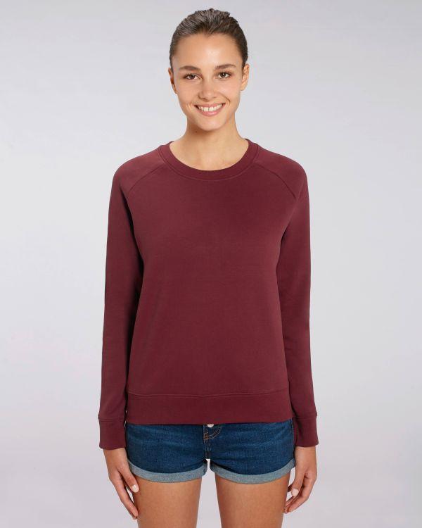 Sudadera Mujer Cuello Redondo Stella Tripster Burgundy