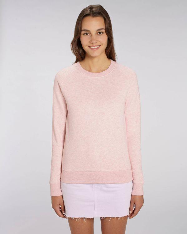 Sudadera Mujer Cuello Redondo Stella Tripster Cream Heather Pink