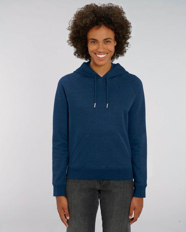 Sudadera Con Capucha Mujer Stella Trigger Black Heather Blue