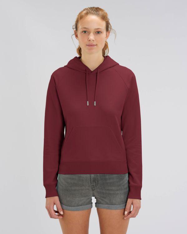 Sudadera Con Capucha Mujer Stella Trigger Burgundy