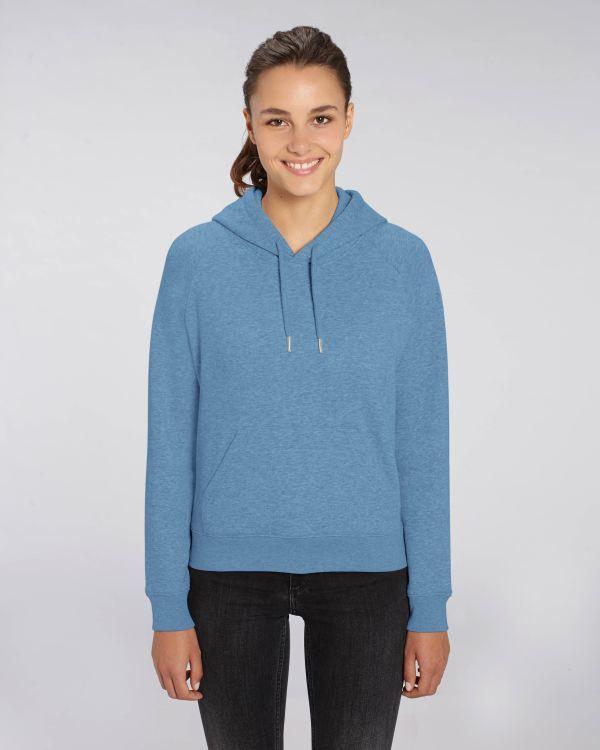 Sudadera Con Capucha Mujer Stella Trigger Mid Heather Blue