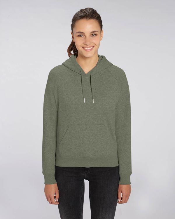 Sudadera Con Capucha Mujer Stella Trigger Mid Heather Khaki