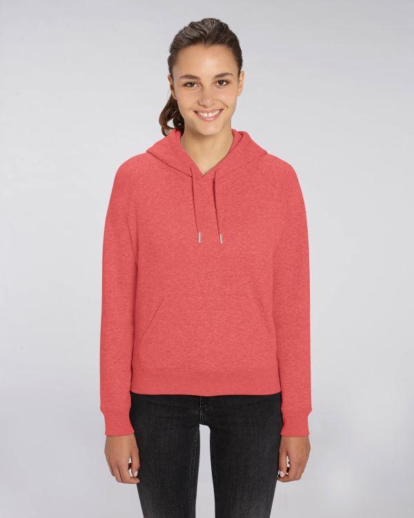 Sudadera Con Capucha Mujer Stella Trigger Mid Heather Red