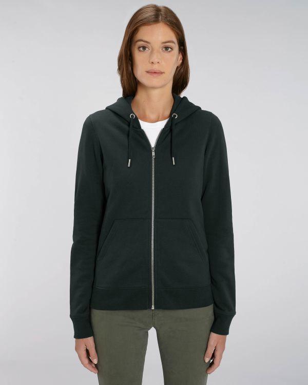 Sudadera Con Capucha Y Cremallera Mujer Stella Editor Black