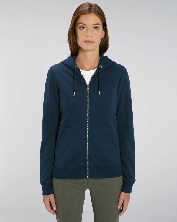 Sudadera Con Capucha Y Cremallera Mujer Stella Editor French Navy