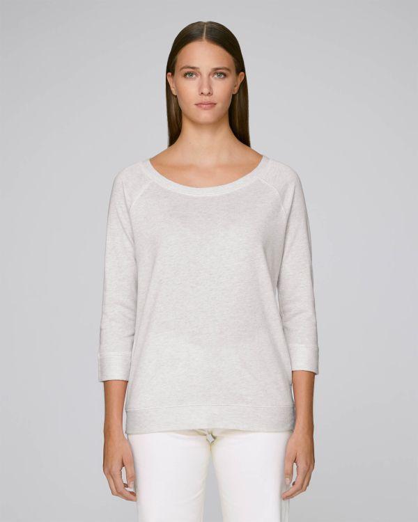 Stella Amazes Women's Sweatshirt In Organic Cotton Cream Heather Grey