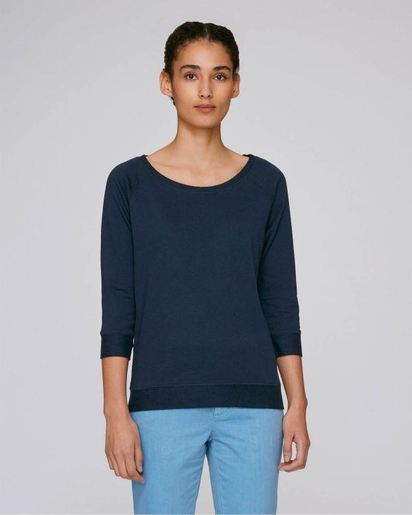 Sweat Femme Stella Amazes Tencel En Coton Bio  French Navy