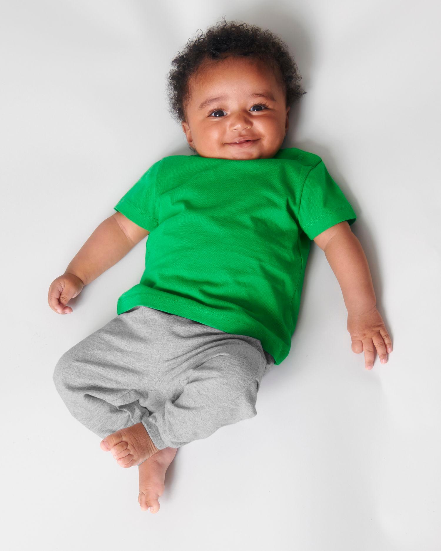 picto T-Shirt Bébé Col Rond Bio Stanley Stella Baby Creator Fresh Green