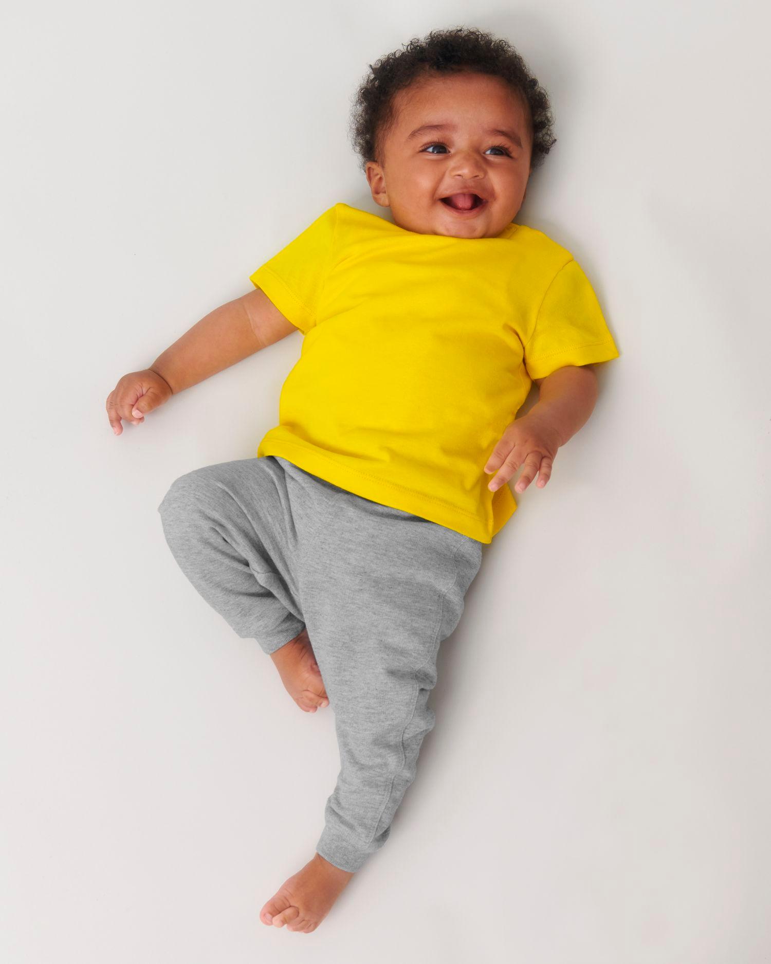 picto T-Shirt Bébé Col Rond Bio Stanley Stella Baby Creator Golden Yellow