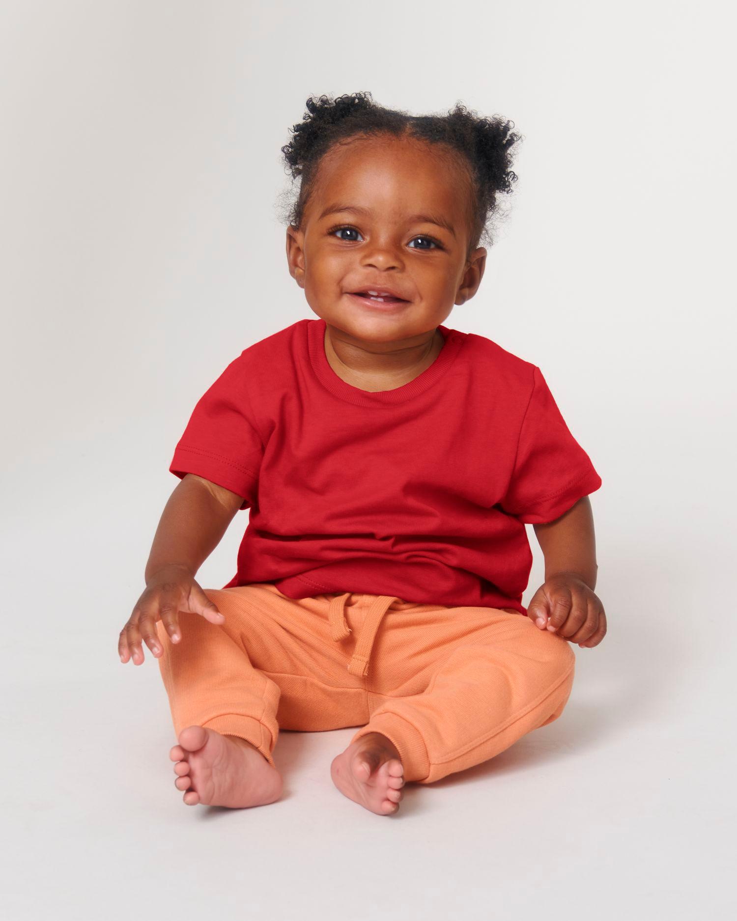 pictoT-Shirt Bébé Col Rond Bio Stanley Stella Baby Creator Red