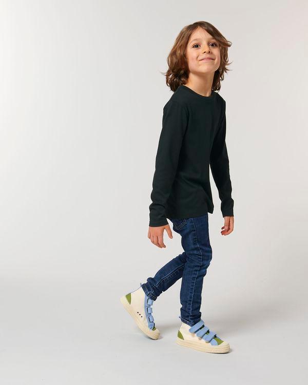 Tee-Shirt Enfant Manches Longues | 100% Coton Bio | Mini Hopper Black