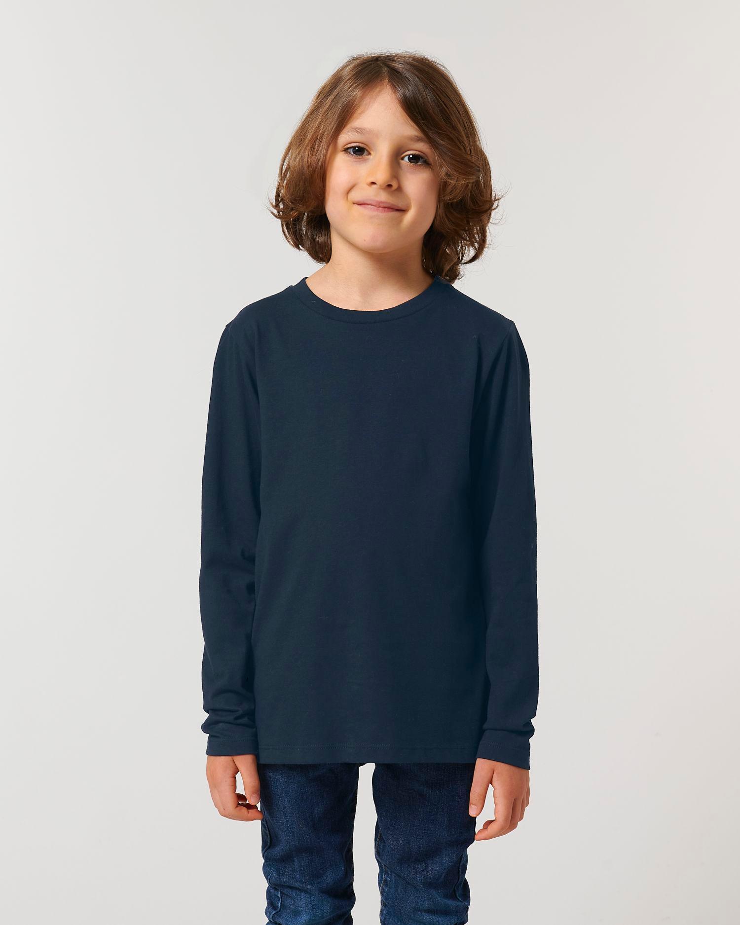 Tee-Shirt Enfant Manches Longues | 100% Coton Bio | Mini Hopper French Navy