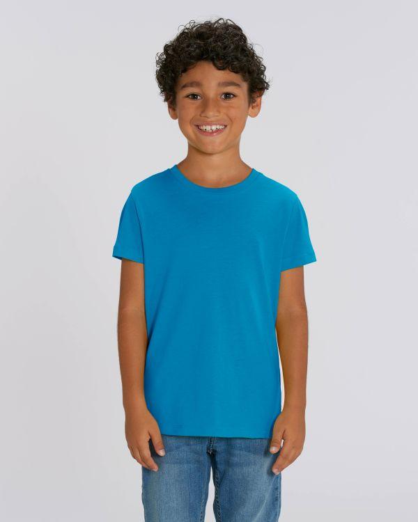 T-Shirt Enfant 100% Coton Bio | Broderie Et Impression Azur