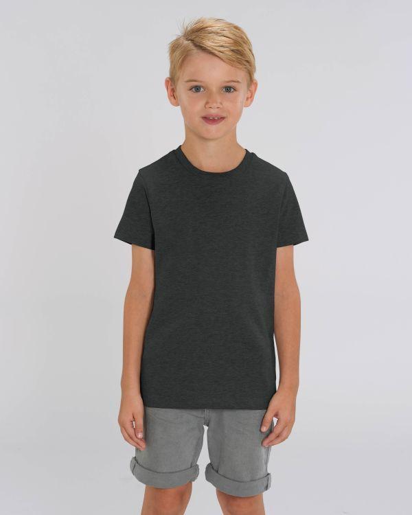 Camiseta Básica Infantil Mini Creator Dark Heather Grey