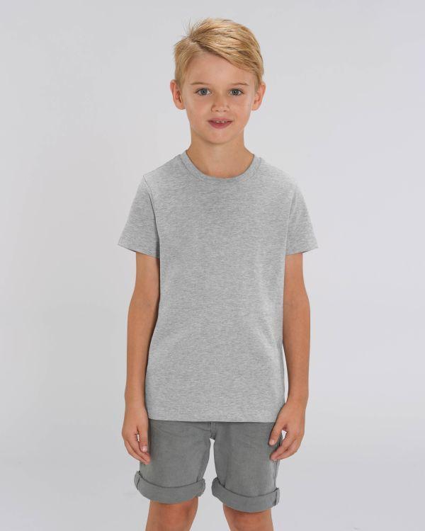 Camiseta Básica Infantil Mini Creator Heather Grey