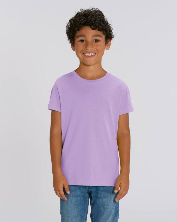 Camiseta Básica Infantil Mini Creator Lavender Dawn