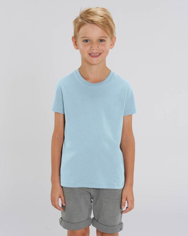 Camiseta Infantil Algodón Orgánico Mini Creator Sky blue