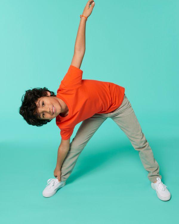 pictoT-Shirt Enfant 100% Coton Bio | Broderie Et Impression Tangerine