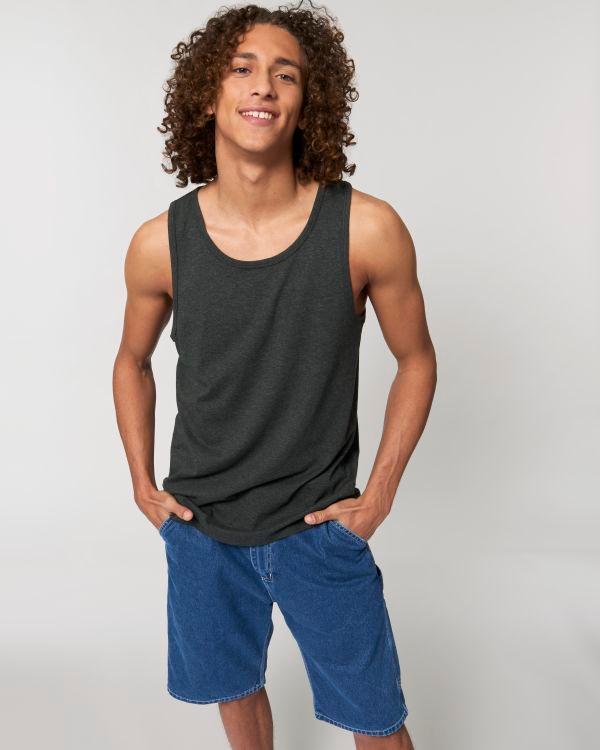 Débardeur Homme Stanley Specter | Coton Bio  Dark Heather Grey