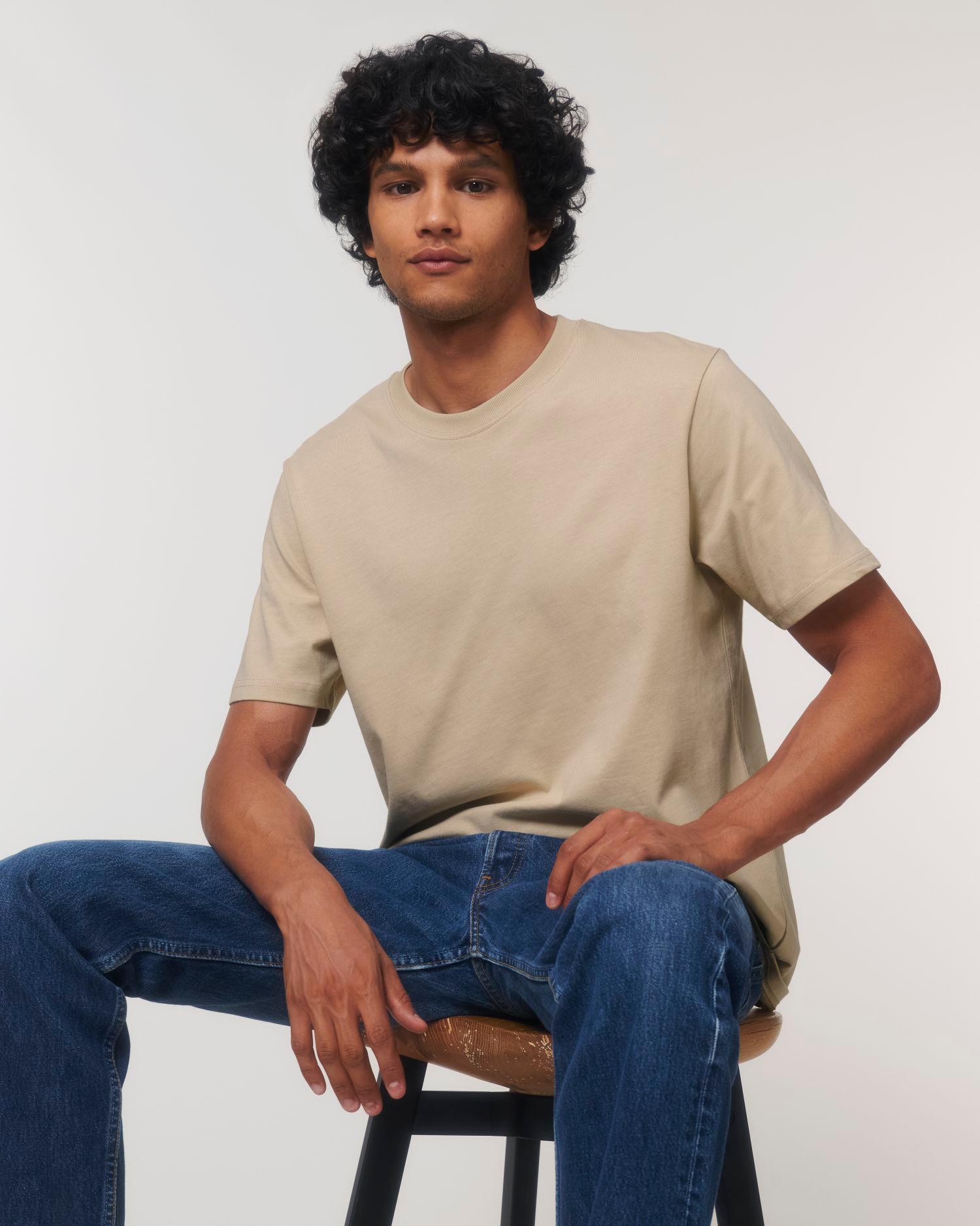 T Shirt Épais Homme | 100% Coton Bio  Desert Dust