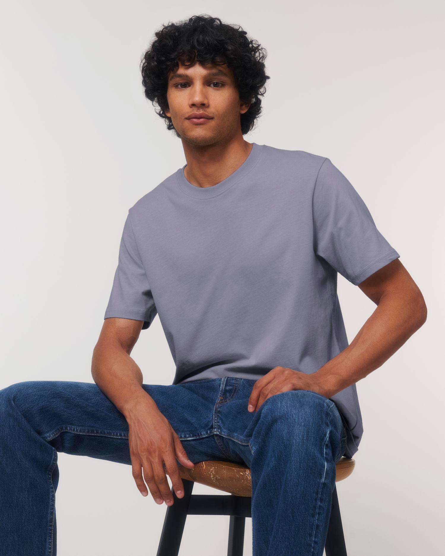 pictoT Shirt Épais Homme | 100% Coton Bio  Lava Grey