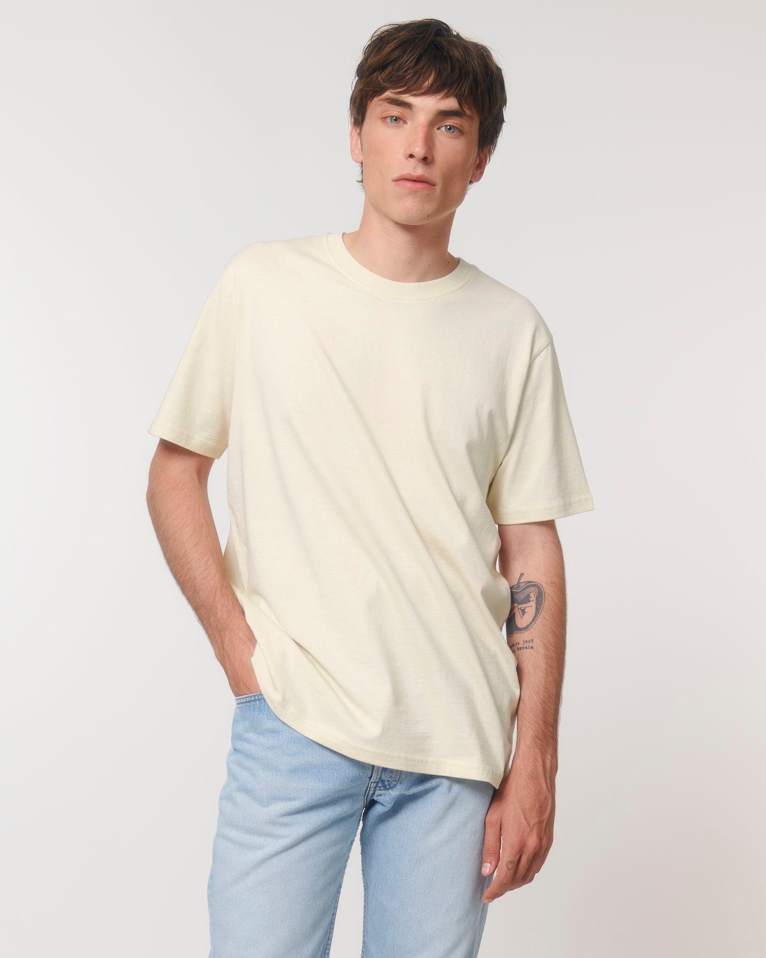 T Shirt Épais Homme | 100% Coton Bio  Natural Raw