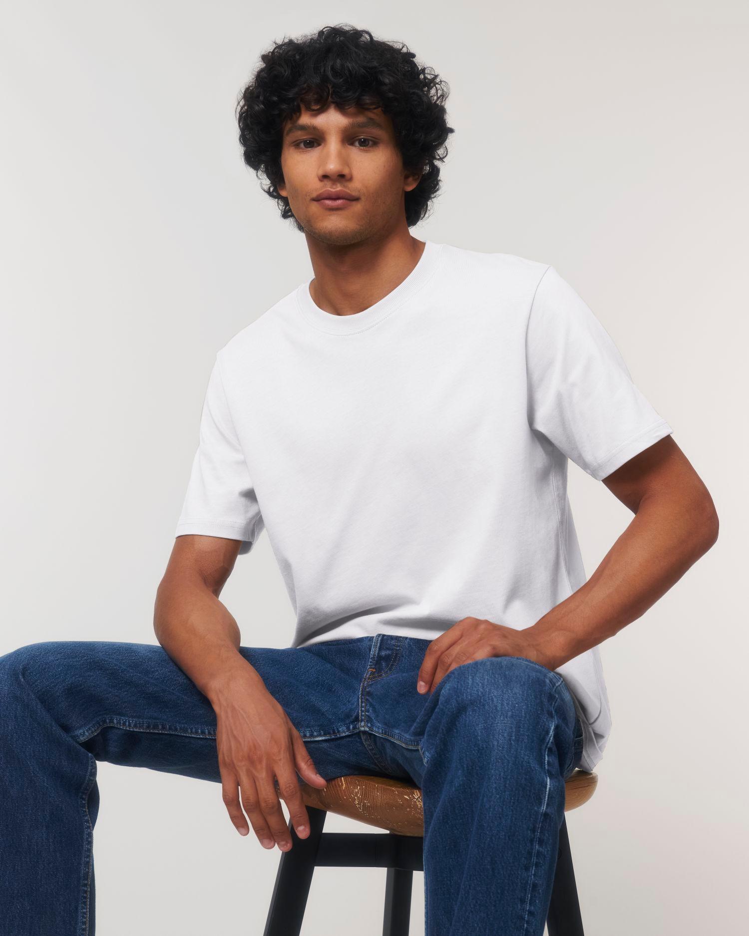 T Shirt Épais Homme | 100% Coton Bio  White