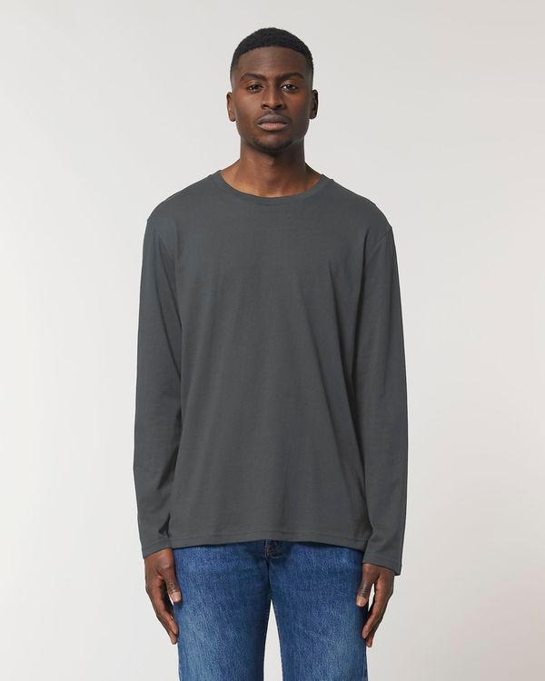 Tee-Shirt Homme Manches Longues | 100% Coton Bio | Stanley Shuffler Anthracite