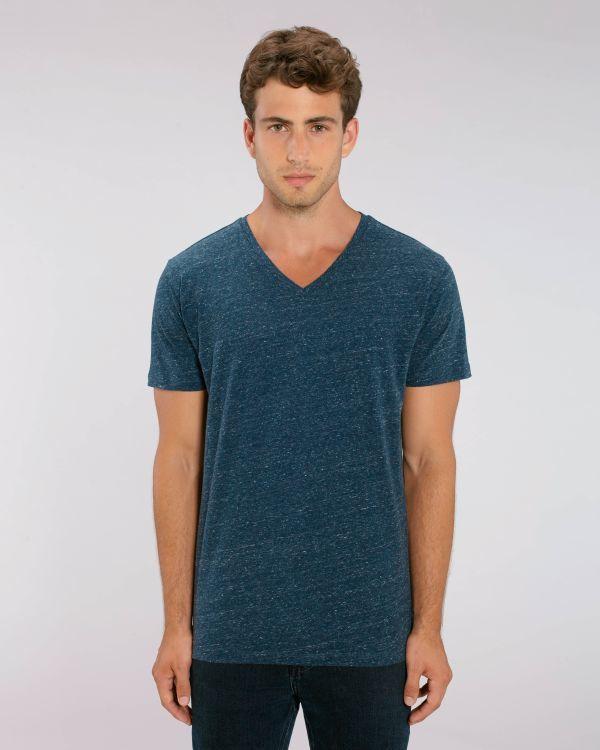 Camiseta Hombre Cuello V Stanley Presenter Dark Heather Denim