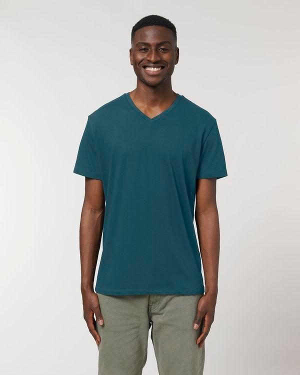 Tee Shirt Homme Col V | 100% Coton Stanley Stella | Broderie Et Impression Stargazer