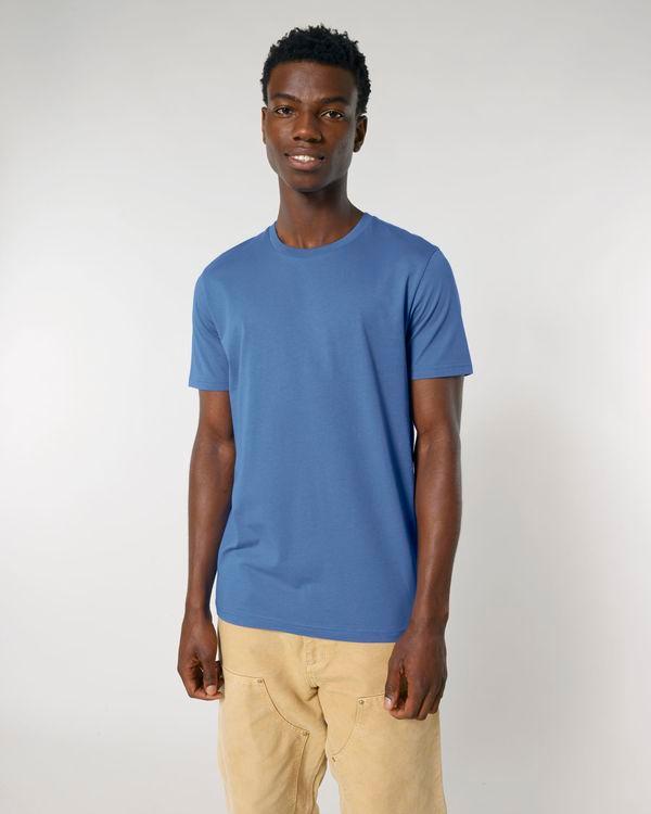 picto T-Shirt Unisexe Mid Light Stanley Stella Crafter Bright Blue