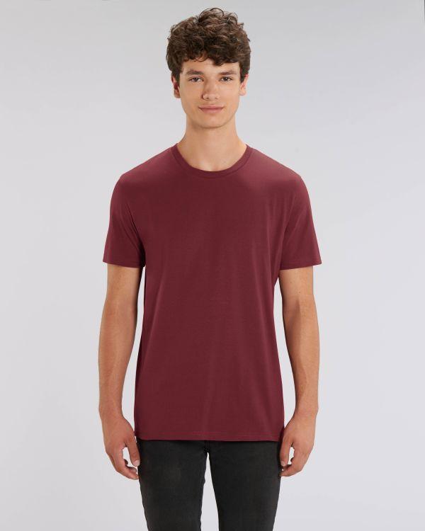 T-Shirt Unisexe 100% Coton Bio | Broderie Et Impression Burgundy